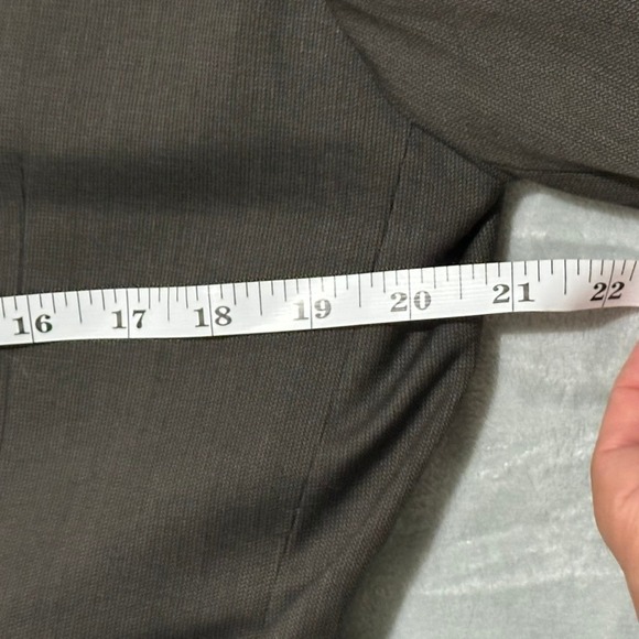 Lubiam Mens Brown‎ Solid Italian Made Virgin Wool 2pc Suit 40L Jacket 33x31 Pant - Picture 10 of 16